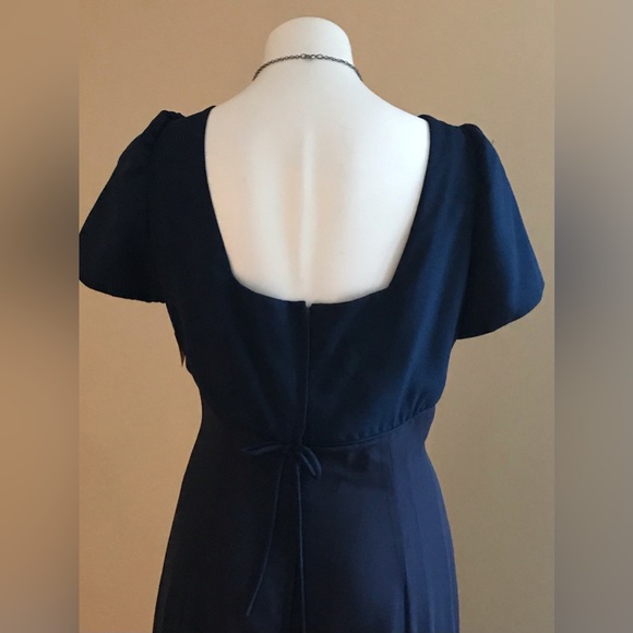 Alfred Angel Maxi Beautiful Navy Blue Gown Sz XL - Picture 5 of 14